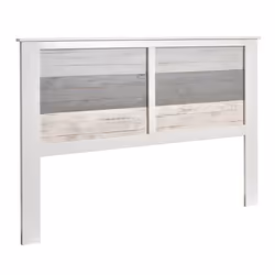 ROSALIA - Tête de Lit 150/160 Bois Aspect Vieilli Blanc et Grisé