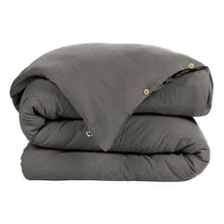 Altobuy - ourea - Housse de Couette 240x240cm Gaze de Coton Granit