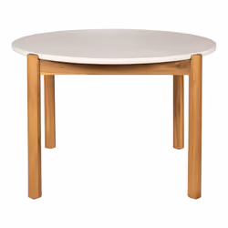 LORIENA - Table Repas de Jardin Ø120cm en Acacia Plateau en Terrazzo - Vue supplémentaire 2