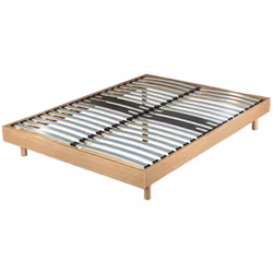 DREAMKIT - Sommier à Assembler 160x200 Finition Chêne Moyen
