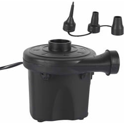 Altobuy - Gonfleur et dégonfleur électrique (220-240V) sur secteur avec 3 embouts (8, 12 et 15 mm) en plastique noir