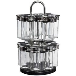 Carrousel à Epices 2 Etages avec 16 Pots en Verre