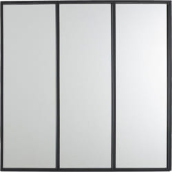 Miroir Forme Verrière Atelier Carré Métal Noir 61,5cm