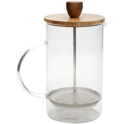 Cafetière à Piston 85cL en Verre et Acacia Massif