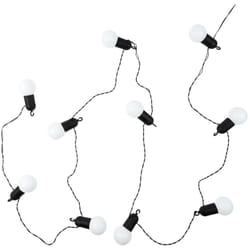 Guirlande Lumineuse d'Extérieur 10 Ampoules LED Blanches Eclairage Blanc Chaud