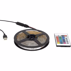 Ruban 90 Leds Multicolore Adhésif 300cm avec Télécommande. Créez-vous une ambiance gaming unique grâce à ce ruban LED modulab ...