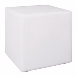 Lampe Cube Sans Fil Blanche Intérieur/Extérieur Eclairage Multicolore avec Télécommande