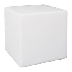 Lampe Cube Sans Fil Blanche Intérieur/Extérieur Eclairage Multicolore avec Télécommande