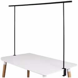 Barre de Décoration de Table Noire Extensible Ajustable Démontable 139-250cm