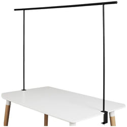 Barre de Décoration de Table Noire Extensible Ajustable Démontable 139-250cm