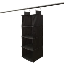 Etagère Pliable Souple à Suspendre en Tissu Gris 4 Casiers - KENON