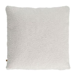 Coussin 40x40cm Tissu Bouclette Crème Déhoussable