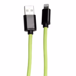Câble charge rapide 2A type compatible iPhone / iPad / iPod phosphorescent 2 mètres