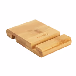 Support smartphone ou tablette en bois