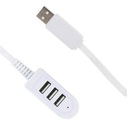 HUB multiports 3 USB blanc