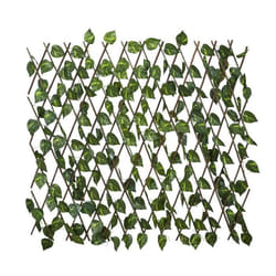 Treillis artificiel feuillage en polyéthylène vert 180x90cm