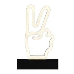 Lampe led effet neon décorative peace sur piles