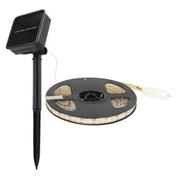 Ruban dextérieur solaire 90 leds blanc adhésif 300cm avec son capteur