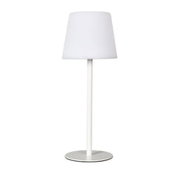 Lampe nomade dextérieur blanc rechargeable USB avec 3 niveaux éclairage