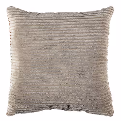 Coussin 40x40 Cm En Polyester Style Patchwork Cotelé Coloris Marron Et Vert - Vue supplémentaire 2