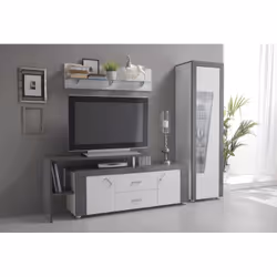 Altobuy - luna - Meuble tv avec plateau - Gris