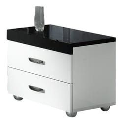 Altobuy 3663738202855 Table de nuit et table de chevet 2 tiroir(s) Noir