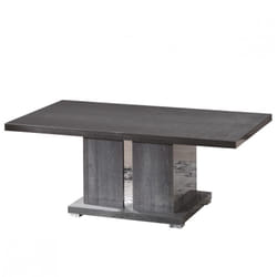Altobuy - daisy - Table de Salon Rectangulaire Pied Central - Gris anthracite