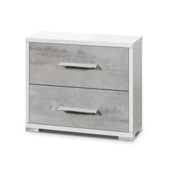 Altobuy 3663738205481 Table de nuit et table de chevet 2 tiroir(s) Gris