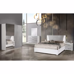Altobuy 3663738205481 Table de nuit et table de chevet 2 tiroir(s) Gris