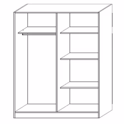 Altobuy IZIA BLANCHE 2 portes(s) Armoire
