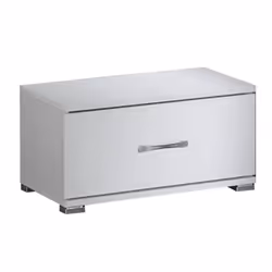 Altobuy 3663738208628, Table de chevet, Blanc, 1 tiroir(s), Tableau à particules, 550 mm, 420 mm