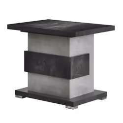 Altobuy 3663738208727, Table basse, Forme rectangulaire, Gris