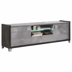 HOFFMAN - Ensemble Meuble TV 160cm + Table Basse à 4 Pieds