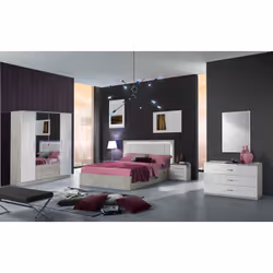 Altobuy 3663738209373 Table de nuit et table de chevet 2 tiroir(s) Blanc