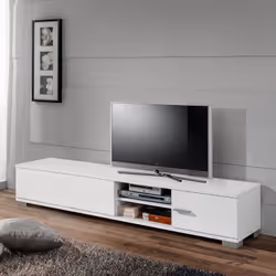 Altobuy - paradise - Meuble tv 2 Portes 180cm Blanc - Blanc