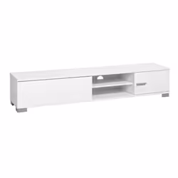 Altobuy - paradise - Meuble tv 2 Portes 180cm Blanc - Blanc