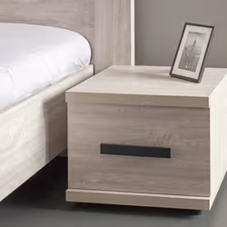 Altobuy 3663738226370 Table de nuit et table de chevet Table de nuit / chevet 1 tiroir(s) Gris
