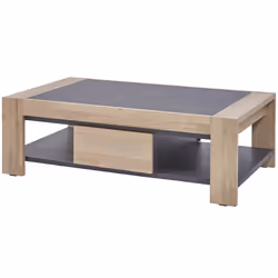 Altobuy 3663738227704, Table basse, Forme rectangulaire, Marron