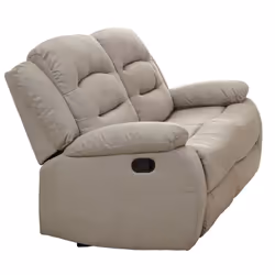 Jans - Ensemble Canapés Relax Manuel 3 Places et 2 Places - Beige