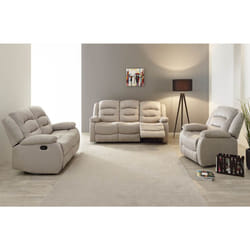 JANS - Ensemble Canapés 3 Places + 2 Places + Fauteuil
