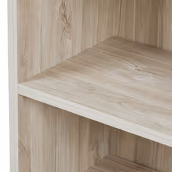 Altobuy - natural - Bibliothèque 6 Niches Aspect Bois Clair - Marron clair