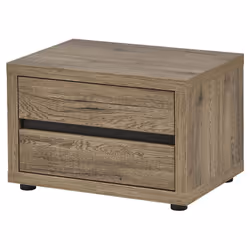 Altobuy 3663738229708, Table de chevet, Marron, 1 tiroir(s), Tableau à particules, 600 mm, 390 mm