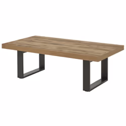 Altobuy 3663738229821, Table basse, Forme rectangulaire, Marron