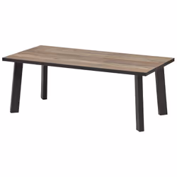 Altobuy 3663738230872, Table basse, Forme rectangulaire, Marron