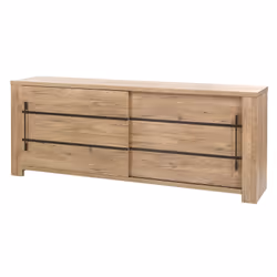 NILLA - Ensemble Buffet + Table 170cm Aspect Bois