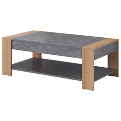 Altobuy 3663738233170, Table basse, Forme rectangulaire, Marron
