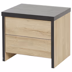 Altobuy 3663738233378, Table de chevet, Marron, Tableau à particules, 500 mm, 400 mm, 440 mm