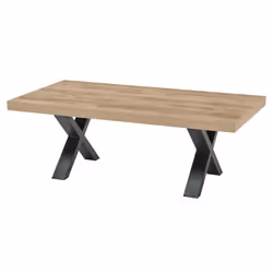 Altobuy 3663738233477, Table basse, Forme rectangulaire, Marron