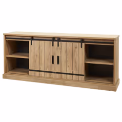 Cedra - Ensemble Industriel Buffet + Table Ovale 230cm - Marron clair