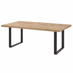 Cedra - Ensemble Industriel Argentier + Table 230cm Piètement u - Marron clair - Vue supplémentaire 5
